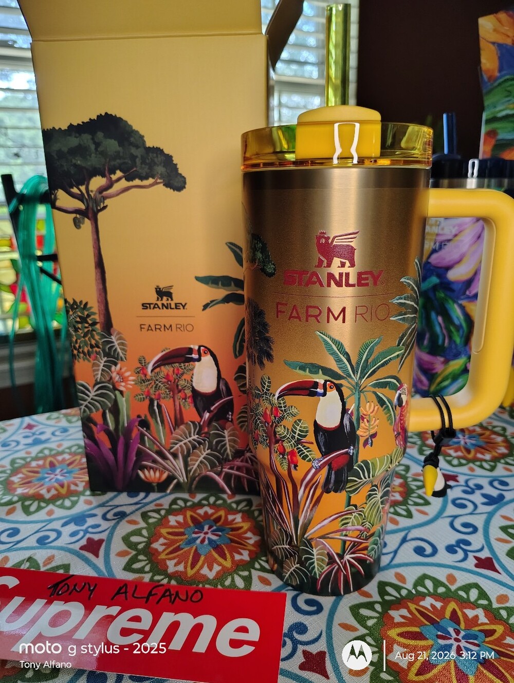 Stanley x Farm Rio Tropical Woods 30oz Quencher BNIB - In Hand Ships Fast